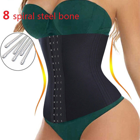 NINGMI Hot Shaper Waist Trainer 8 Steel Bone Firm Tummy Control Women Body Modeling Belt Cincher Corset Underbust Slimming Strap
