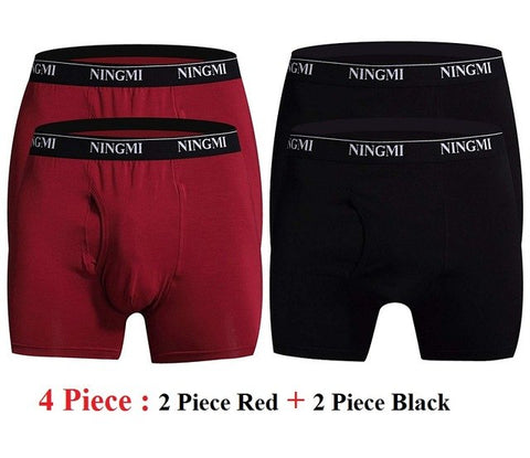 NINGMI Mens Underwear Sexy Boxers Males Panty Slip Mans U Pouch Underpant Modal Soft Breathable Gay Bottom Control Panties Short