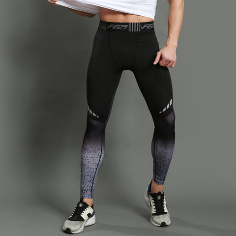 NINGMI Running  Athletic Tights Soccer Trousers Tracksuit Marathon Running Pants Men Running Tights Compression Basketball Tights